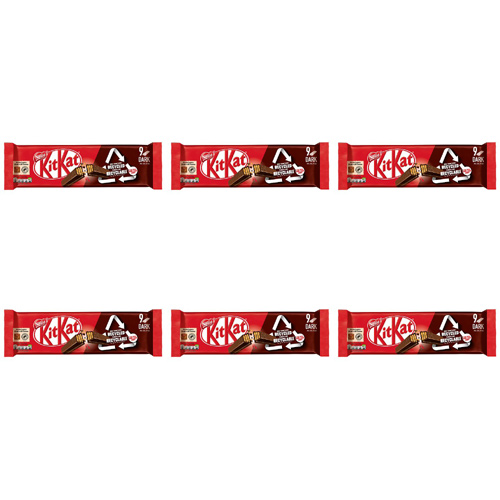 Kit Kat 2 Finger Dark 9 Pack (Bulk Buy Pack Of 6)