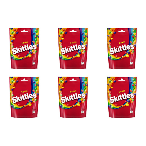Fruits Skittles Bag (Bulk Buy Pack Of 6)