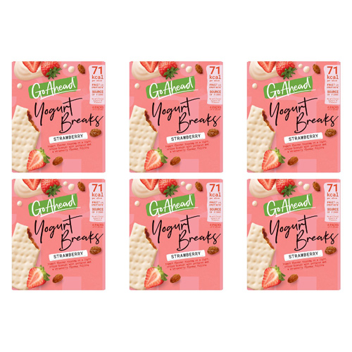 McVities Go Ahead Yogurt Breaks Strawberry (Bulk Buy Pack Of 6)
