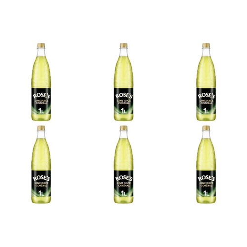 Roses Lime Cordial (Bulk Buy Pack Of 6)