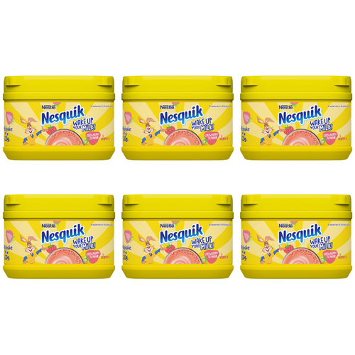 Nesquik Strawberry Milkshake Mix (Bulk Buy Pack Of 6)