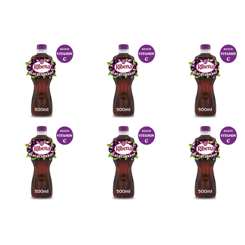 Ribena Blackcurrant Bottle (Bulk Buy Pack Of 6)
