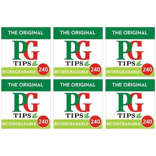 PG Tips Tea Bags 210 (Bulk Buy Pack Of 6)