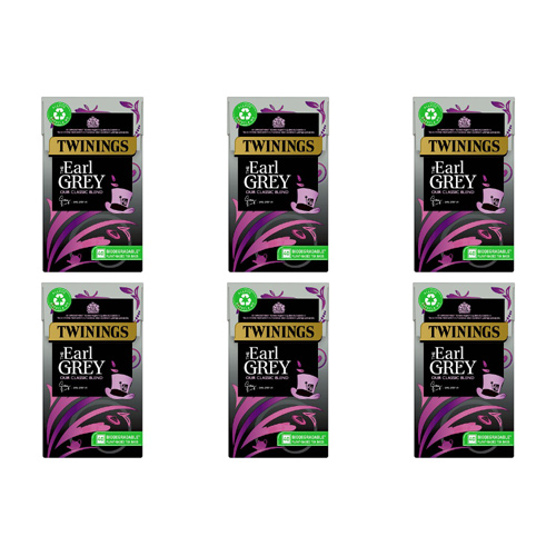 Twinings Earl Grey Tea Bags 40 (Bulk Buy Pack Of 6)