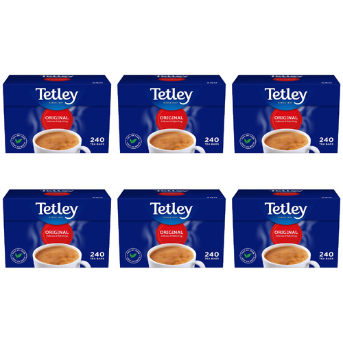 Tetley Tea Bags 240 (Bulk Buy Pack Of 6)