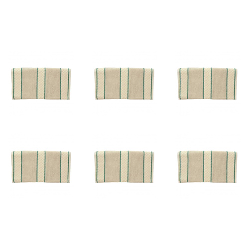 Striped Kitchen Roller Green Towel (Bulk Buy Pack Of 6)