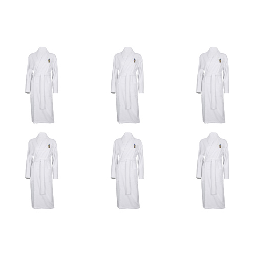 Luxury Bathrobe with Big Ben Embroidered Logo (Bulk Buy Pack Of 6)