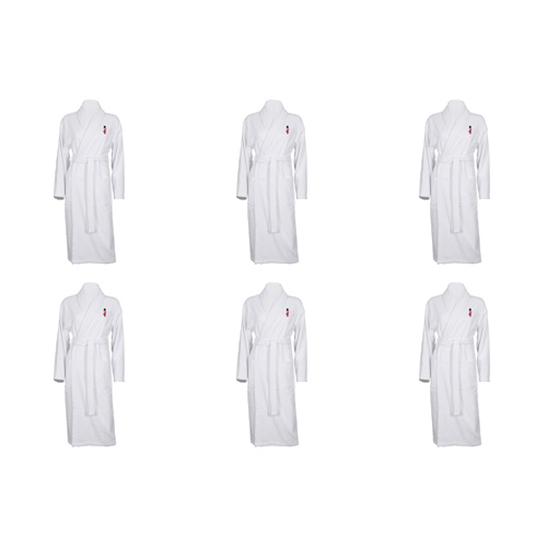 Luxury Bathrobe with Kings Guard Embroidered Logo (Bulk Buy Pack Of 6)