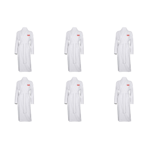 Luxury Bathrobe with London Bus Embroidered Logo (Bulk Buy Pack Of 6)