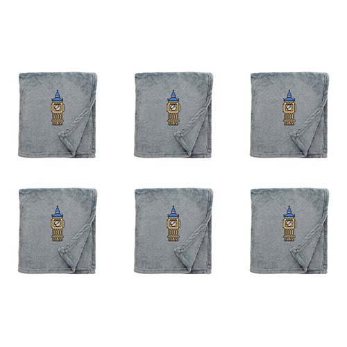 Shimmering Snuggle Blanket with Big Ben Embroidered Logo (Bulk Buy Pack Of 6)