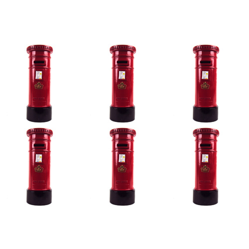 Post Box Die Cast Money Box (Bulk Buy Pack Of 6)