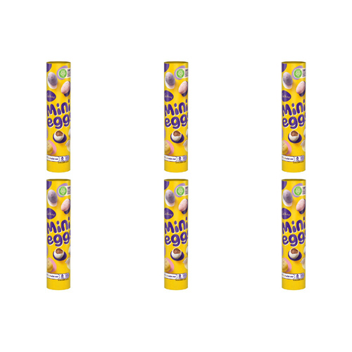 Cadbury Mini Eggs Tube (Bulk Buy Pack Of 6)