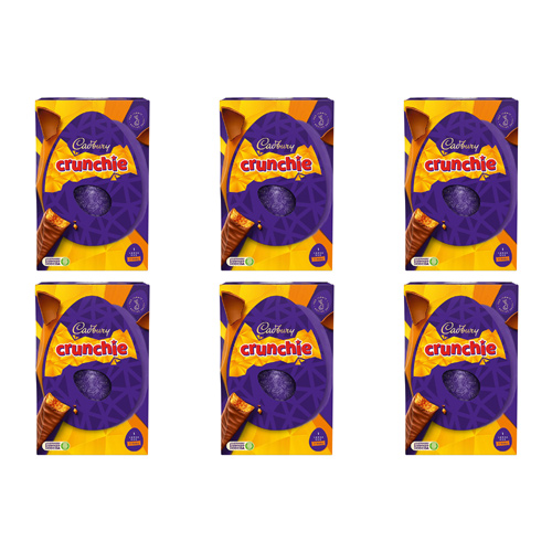 Cadbury Crunchie Large Easter Egg (Bulk Buy Pack Of 6)