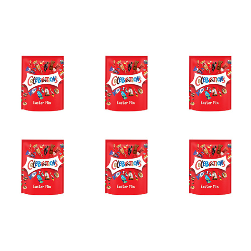 Celebrations Easter Mix Sharing Pouch (Bulk Buy Pack Of 6)