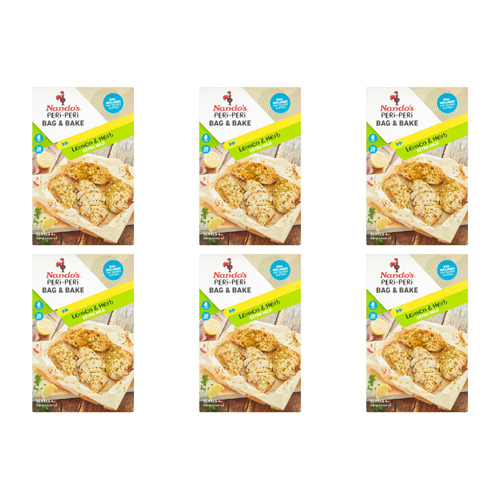 Nando's Peri-Peri Bag & Bake Lemon & Herb (Bulk Buy Pack Of 6)