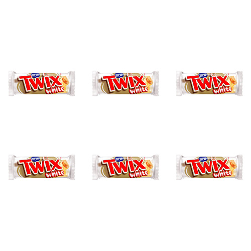 Twix White 2 Finger Bar (Bulk Buy Pack Of 6)
