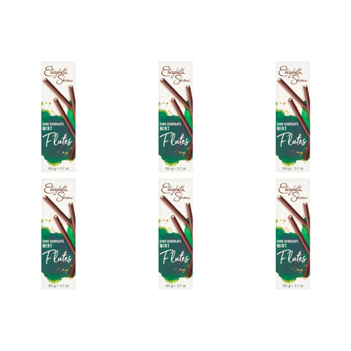 Elizabeth Shaw Dark Chocolate Mint Flutes (Bulk Buy Pack Of 6)