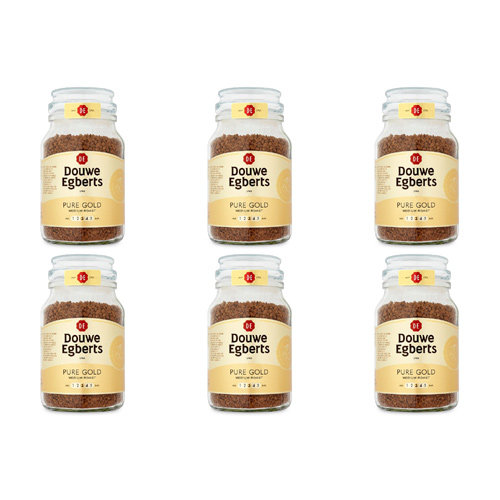 Douwe Egberts Pure Gold Coffee Large (Bulk Buy Pack Of 6)