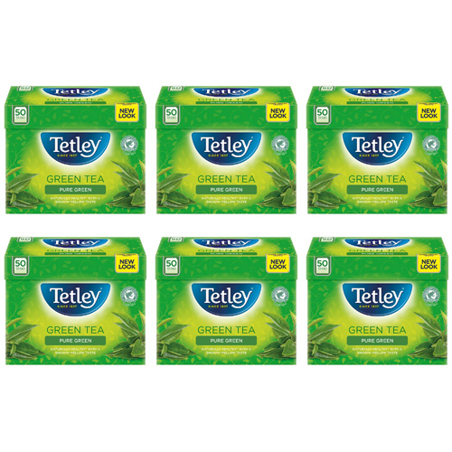 Tetley Pure Green 50 Teabags (Bulk Buy Pack Of 6)