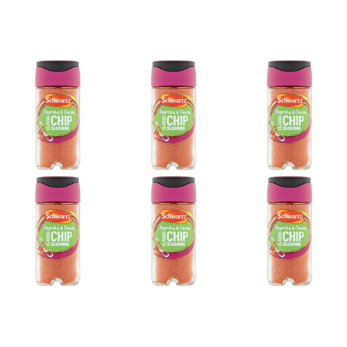Schwartz Classic Chip Seasoning Paprika & Onion (Bulk Buy Pack Of 6)