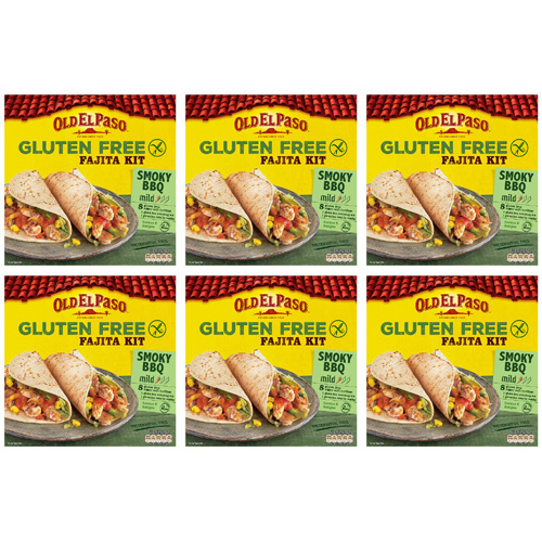 Old El Paso Gluten Free Fajita Kit Smokey BBQ (Bulk Buy Pack Of 6)