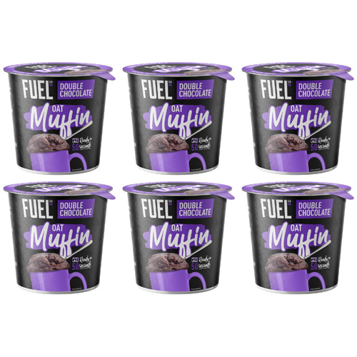 FUEL10K Chocolate Oat Muffin Protein Snack Pot (Bulk Buy Pack Of 6)
