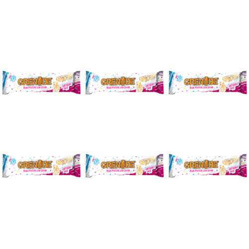 Grenade Birthday Cake Protein Bar (Bulk Buy Pack Of 6)