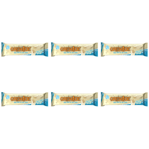 Grenade White Chocolate Cookie Protein Bar (Bulk Buy Pack Of 6)