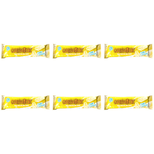 Grenade Lemon Cheesecake Protein Bar (Bulk Buy Pack Of 6)