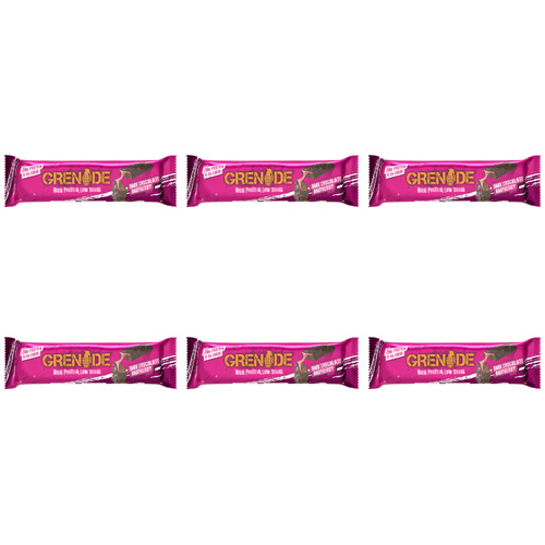 Grenade Dark Chocolate Raspberry Protein Bar (Bulk Buy Pack Of 6)