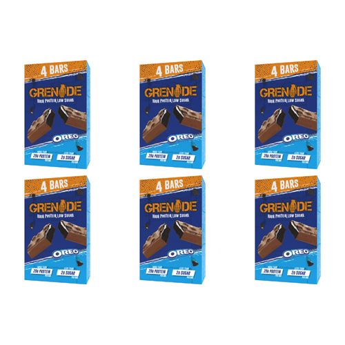 Grenade Oreo Protein Bars - 4 x 60g (Bulk Buy Pack Of 6)