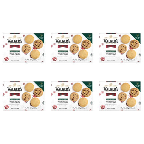 Walker's Gluten Free Shortbread Assortment (Bulk Buy Pack Of 6)
