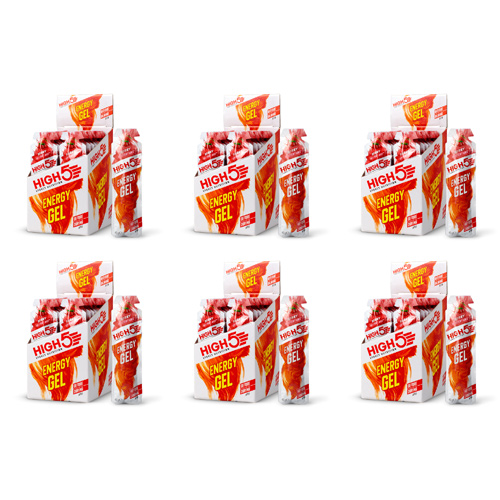 High5 Berry Aqua Energy Gels 20 Pack (Bulk Buy Pack Of 6)
