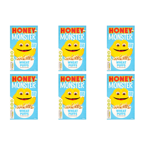 Honey Monster Sugar Puffs PMP (Bulk Buy Pack Of 6)
