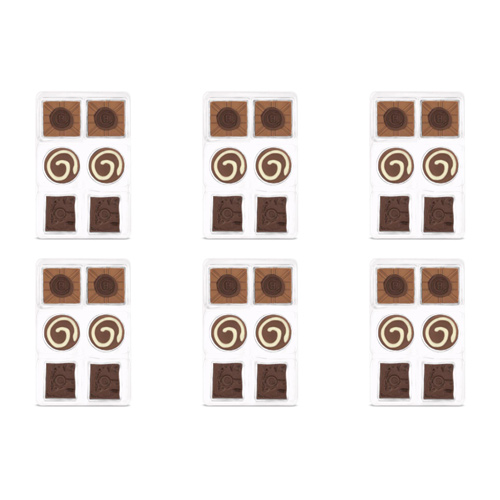 Hotel Chocolat Milk Chocolate Collection Selector (Bulk Buy Pack Of 6)