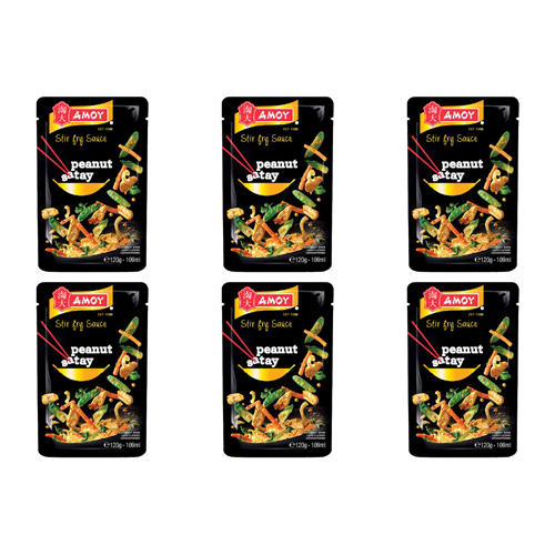 Amoy Stir Fry Roasted Peanut Satay (Bulk Buy Pack Of 6)