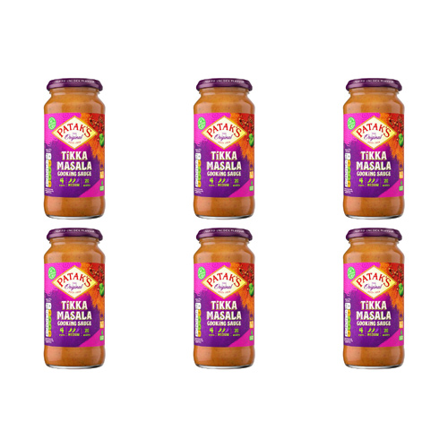 Pataks Tikka Masala Medium Sauce Jar (Bulk Buy Pack Of 6)