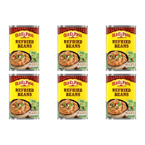 Old El Paso Refried Beans (Bulk Buy Pack Of 6)