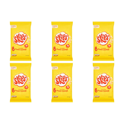 Kp Skips Prawn Cocktail 6 Pack (Bulk Buy Pack Of 6)