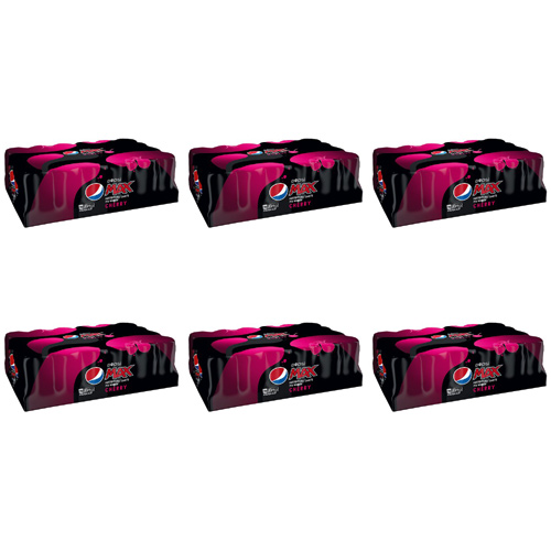 Pepsi Max Cherry 24 x 330ml (Bulk Buy Pack Of 6)
