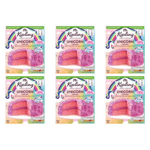 Mr Kipling Unicorn Cake Mix (Bulk Buy Pack Of 6)