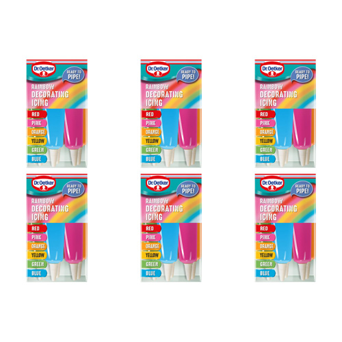 Dr Oetker Rainbow Decorating Icing (Bulk Buy Pack Of 6)