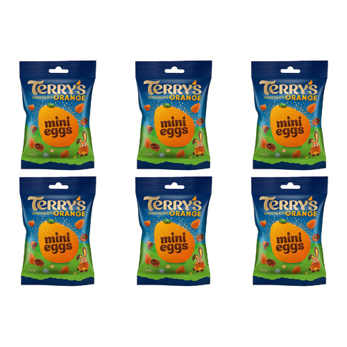 Terrys Chocolate Orange Mini Eggs (Bulk Buy Pack Of 6)