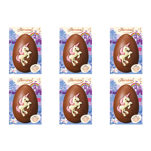 Thorntons Milk Chocolate Unicorn Egg (Bulk Buy Pack Of 6)