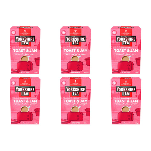 Yorkshire Tea Toast and Jam Brew 40 Pack (Bulk Buy Pack Of 6)