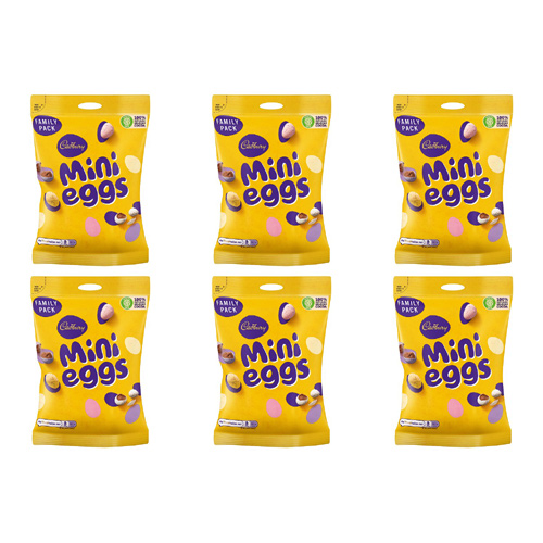 Cadbury Mini Eggs Large Bag (Bulk Buy Pack Of 6)