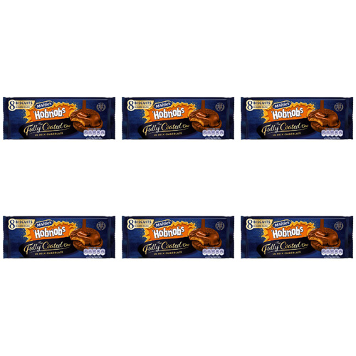 Mcvities Fully Coated Milk Chocolate Hob Nobs (Bulk Buy Pack Of 6)