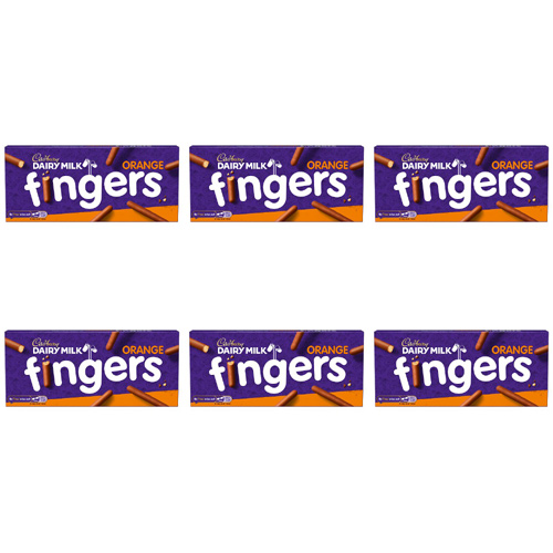 Cadbury Orange Fingers (Bulk Buy Pack Of 6)