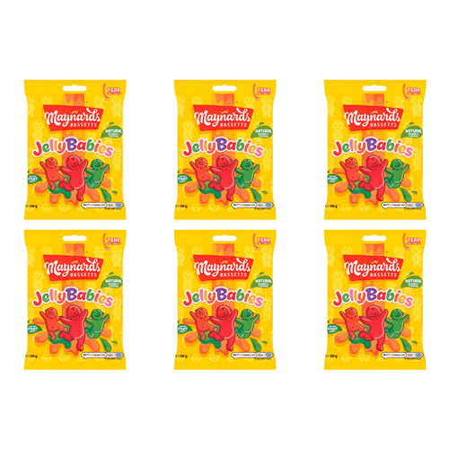Maynards Bassetts Jelly Babies (Bulk Buy Pack Of 6)