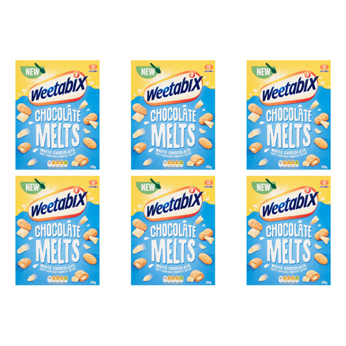 Weetabix White Chocolate Melts (Bulk Buy Pack Of 6)